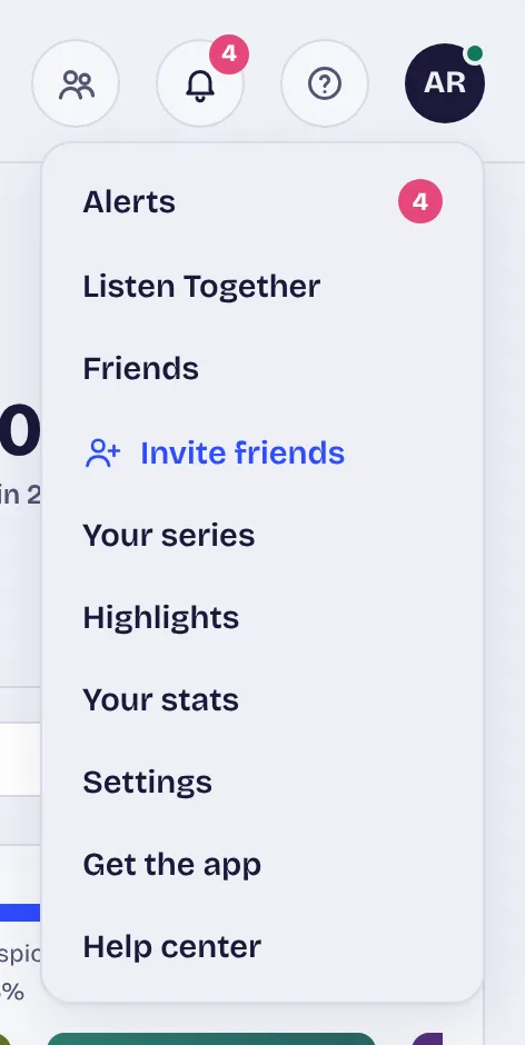 Open settings