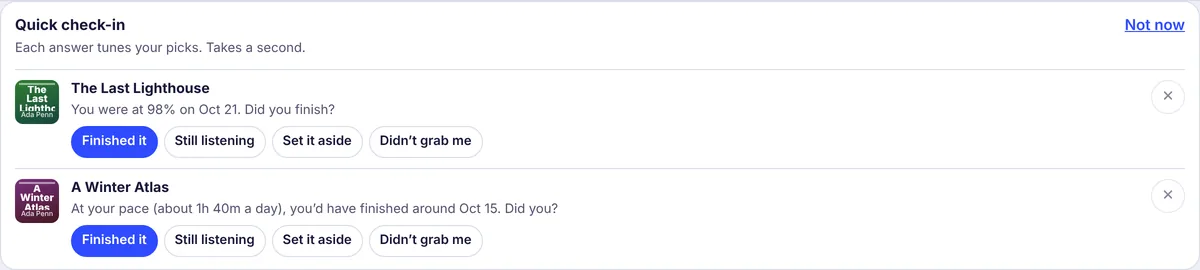 Answer in a tap