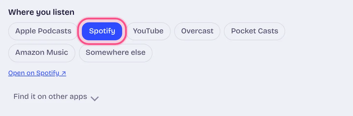 Pick your app