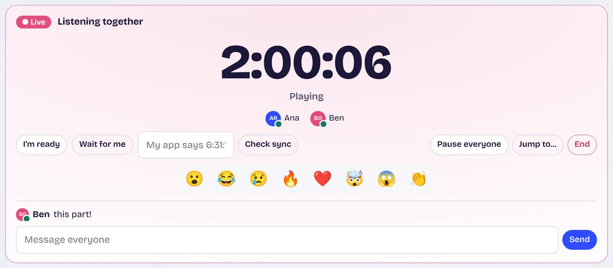 Press play on the cue